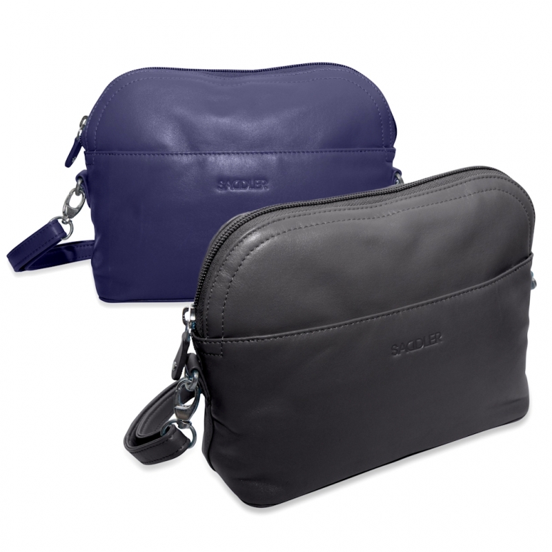 Saddler - Brooklyn - Soft Real Leather Zip Top Handbag Thumb