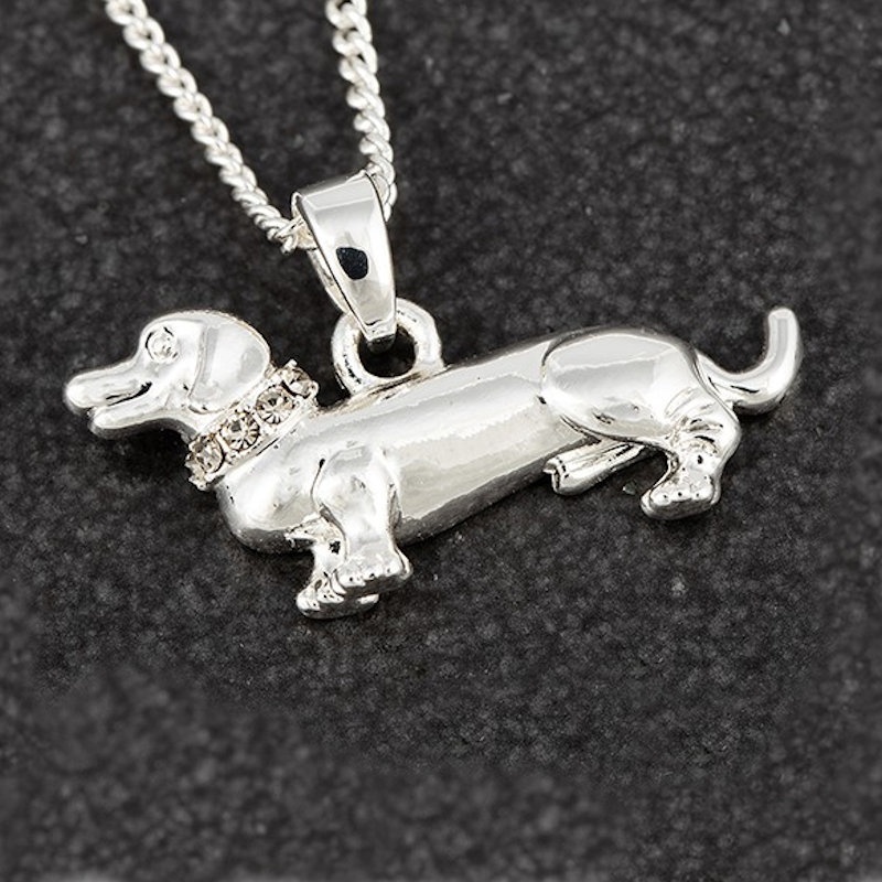 Dachshund Silver Plated Necklace