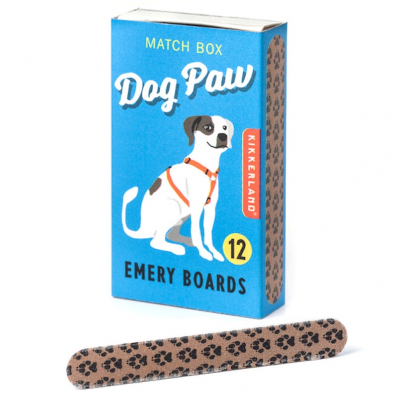 Dog Paw Match Box Emery Boards Open
