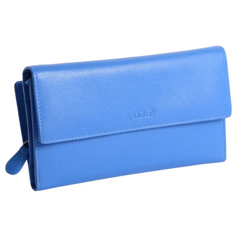 Saddler - Ella - Large Leather Credit Card Wallet Pink Inside