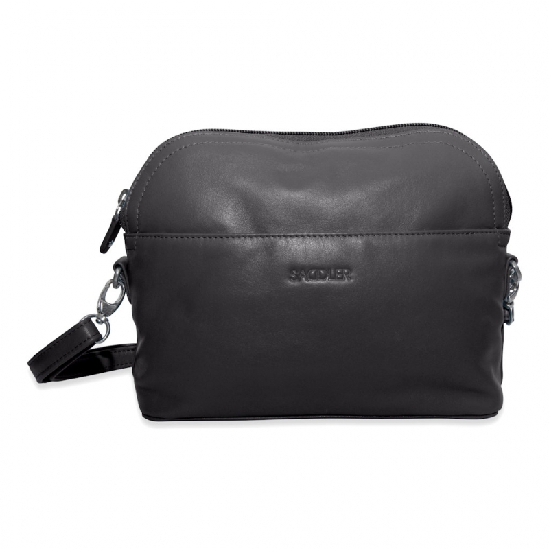 Saddler - Brooklyn - Soft Real Leather Zip Top Handbag Blue Drop