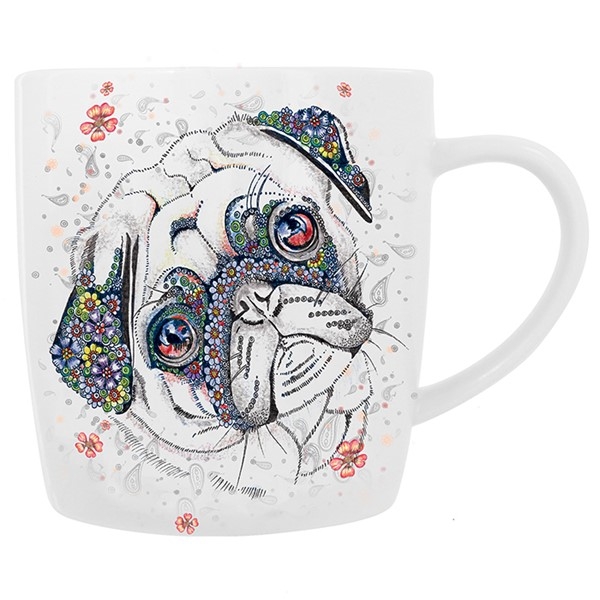 Doodleicious Pug - Mug