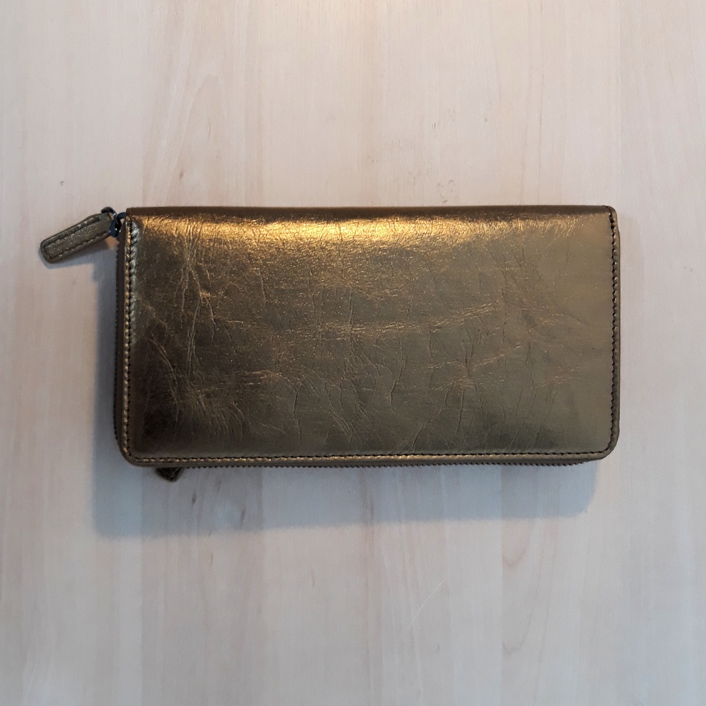 s2 26028 golunski eco plant metallic ladies wallet purse