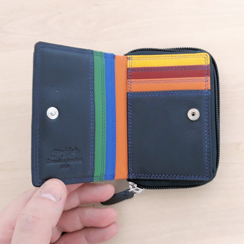Golunski RFID Multi-colour Leather Ladies Purse/Wallet – Holiday Accent Ltd