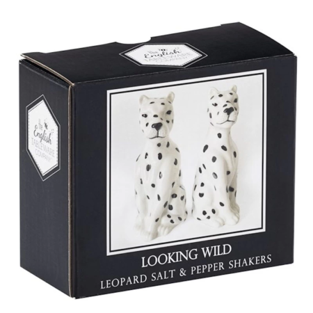 Looking Wild - Leopard Salt & Pepper Shakers Box