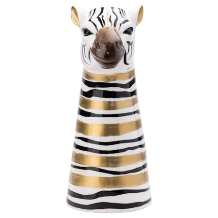 Looking Wild - Zebra Vase Front