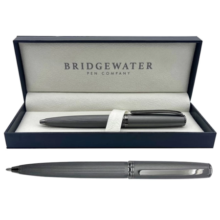 Bridgewater - Stirling Matt Grey & Gunmetal Ball Pen