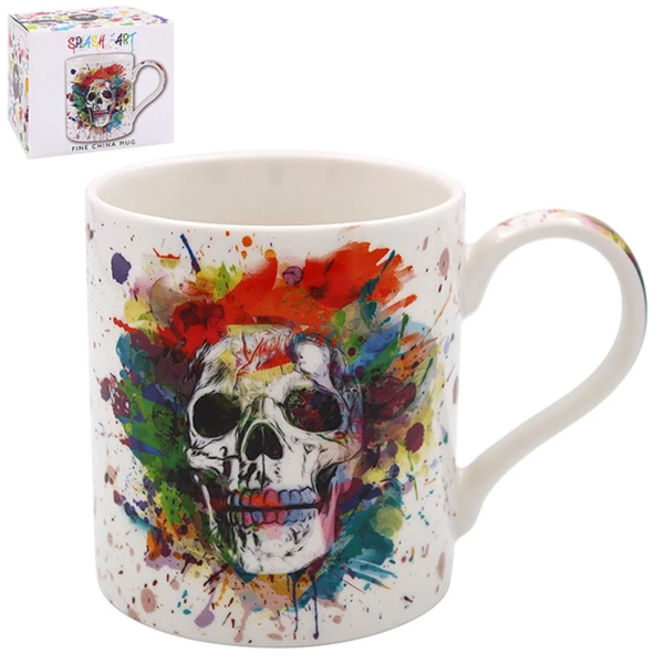 Splash Art - Skull Mug